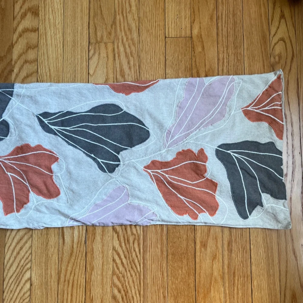 Crate and Barrel Floret Embroidered Table Runner